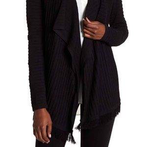 New TOMMY HILFIGER Cozy Open Fringe Cardigan